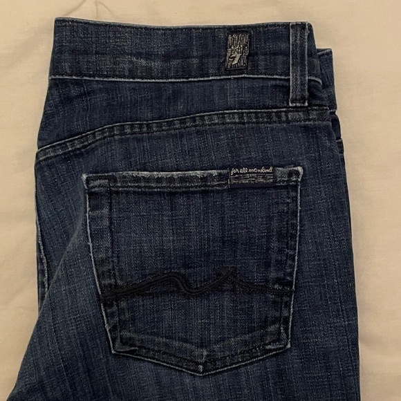 7 For All Mankind "High Waist Bootcut" (mid rise) Size 30 Great Condition! - Picture 3 of 13